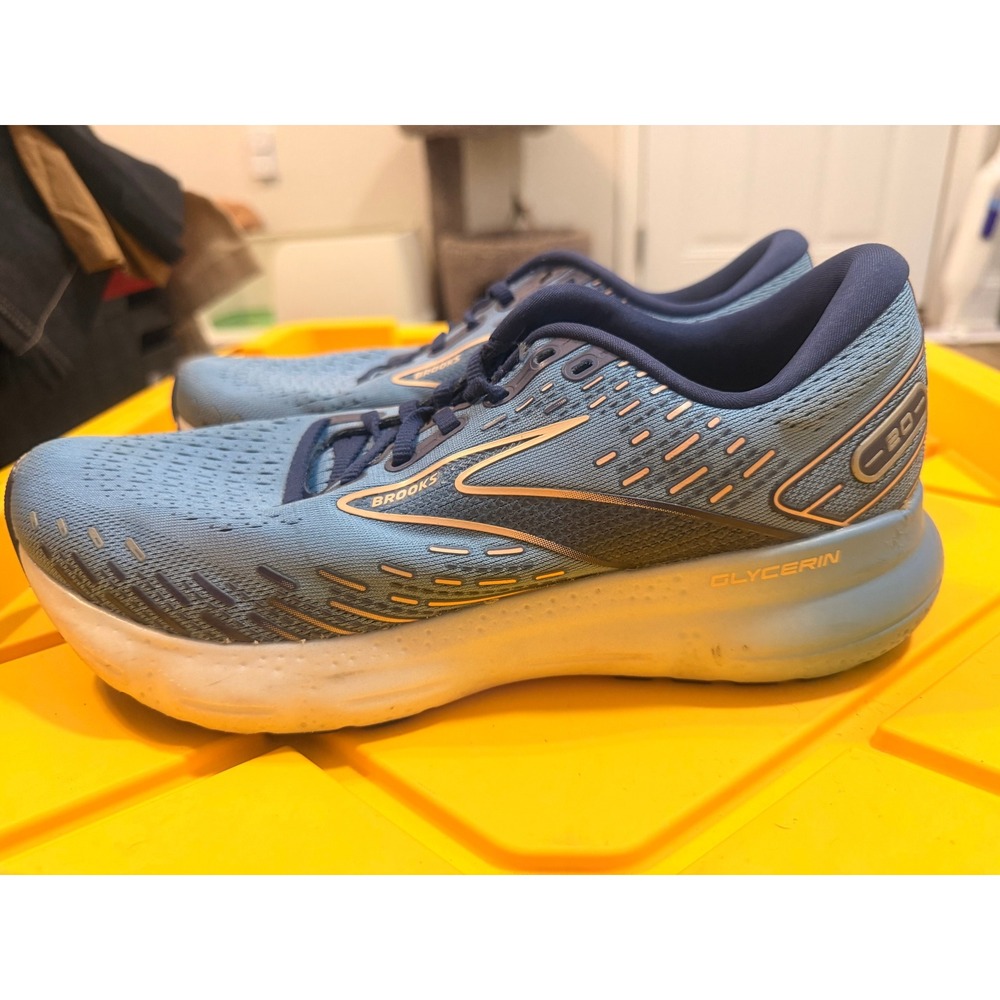 Brooks Glycerin 20 Womens Running Shoes Blue Orange 1203691B478 Size 9.5 B